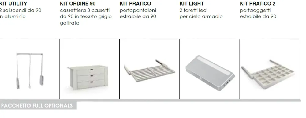 Armadio con ante battenti a prezzo scontato modello Gdo arb09 di^Artigianale Outlet