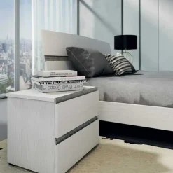 Artigianale Armadio con ante battenti moderno Silver composizione 2 a prezzo ribassato- Armadi