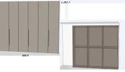 Clearance Armadio con ante battenti a Sei ante 6antepromo di Armadi