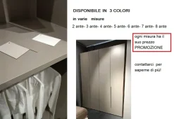 Clearance Armadio con ante battenti moderno 6antepromo con cassettiere a prezzo ribassato Armadi