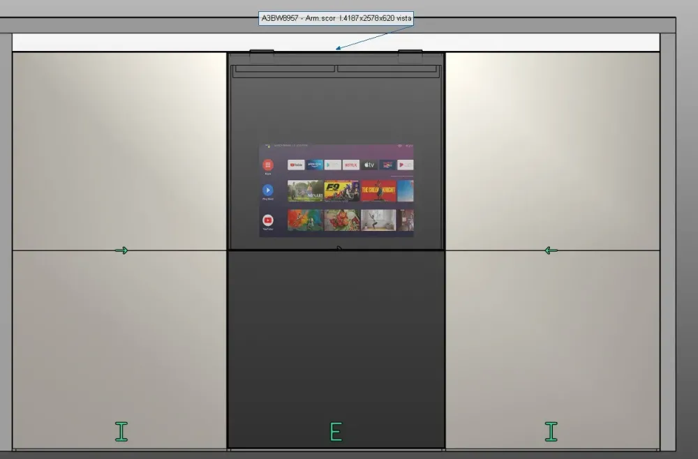 Discount Armadio con ante scorrevoli modello Night 29 scontato del 50% Armadi