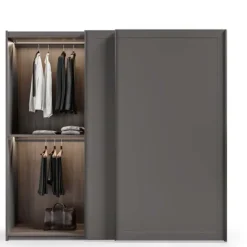 Outlet Etnico Armadio con ante scorrevoli a prezzo scontato modello Armadio etno ante scorrevoli con maniglioni infinity dark di- Armadi