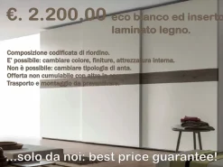 Sale Armadio con ante scorrevoli moderno Projecta santa lucia Santa lucia a prezzo ribassato Armadi