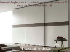 Sale Armadio con ante scorrevoli moderno Projecta santa lucia Santa lucia a prezzo ribassato Armadi
