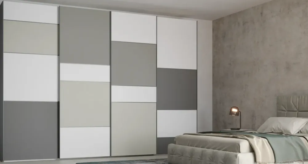 Armadio con ante scorrevoli modello Cube scontato del 39%^Giessegi Online