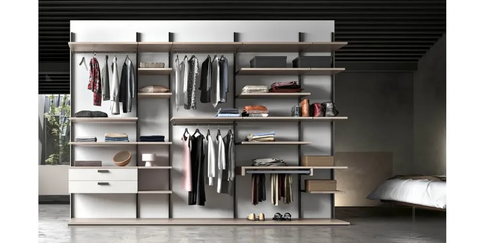 Best Armadio con cabina armadio a prezzo scontato modello System soul 4 di Armadi