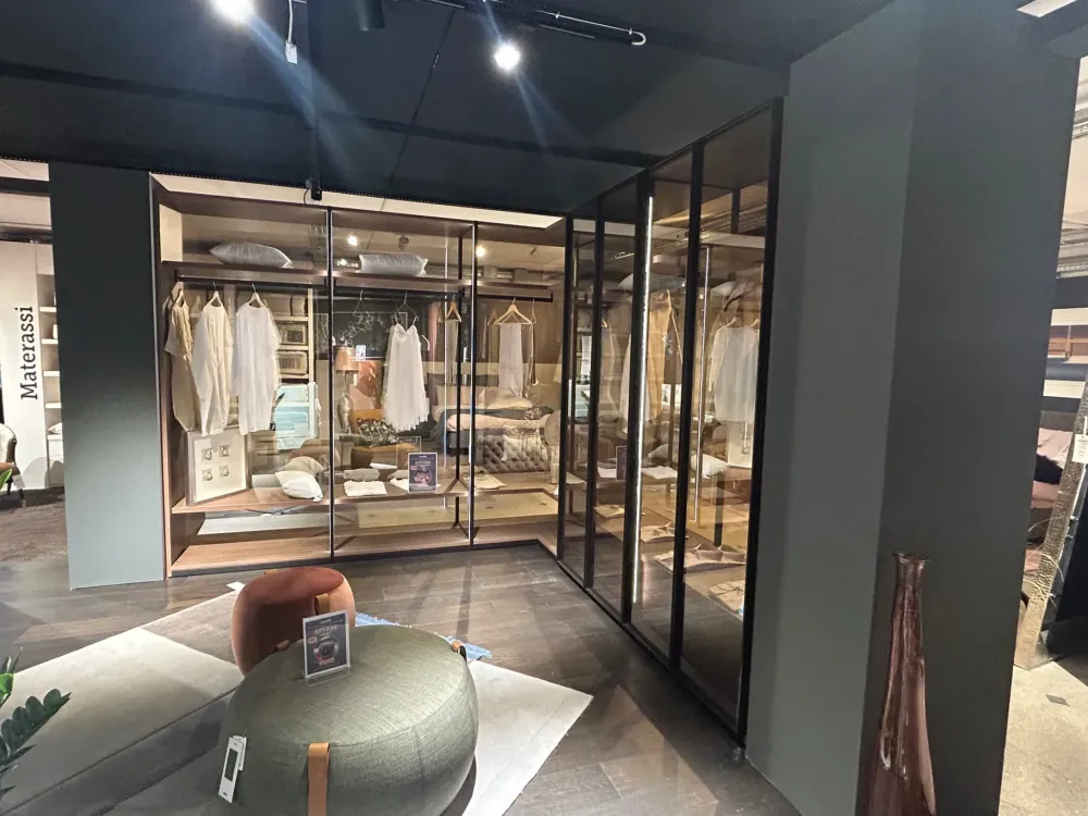 Outlet Armadio con cabina armadio modello Open dandy scontato del 51% Armadi