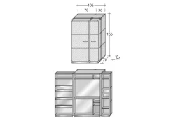 Flou ARMADIO Condotti baule di in OFFERTA OUTLET- Armadi