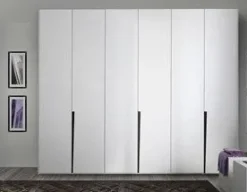 Artigianale Armadio design con Sei ante modello Orchidea di- Armadi