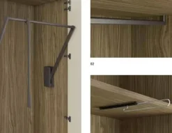 Pianca Armadio di modello Plana in laminato opaco con sconto -30%- Armadi