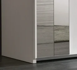 Clearance Armadio in laccato lucido Abaco 124 vertigo a marchio scontato -44% Armadi