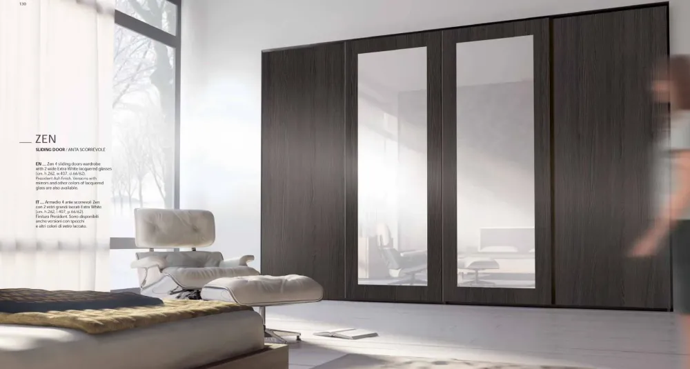 Clearance Armadio in laccato opaco Mimosa a marchio scontato Armadi