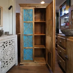 Hot Armadio in legno Armadio  etnico   intarsi  india  a marchio scontato -37% Armadi