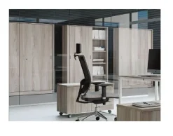 Flycom Armadio in legno Mobile armadio ante scorrevoli per ufficio con forte sconto- Arredo Ufficio