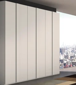 Collezione esclusiva Armadio Lax white con ante battenti SCONTATO a PREZZI OUTLET- Armadi