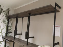 ZG Mobili Armadio Metal titanio a senza ante in Offerta Outlet- Armadi