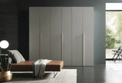 Armadio moderno Armadio a 6 ante mod.abaco con ante finitura calce in promo-sconto del 50% di a PREZZO OUTLET -44%^Gierre Mobili Sale