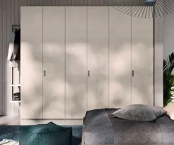 Orme Armadio moderno Armadio a 6 ante con libreria laterale in promo-sconto del 40% di a PREZZO OUTLET -37%- Armadi