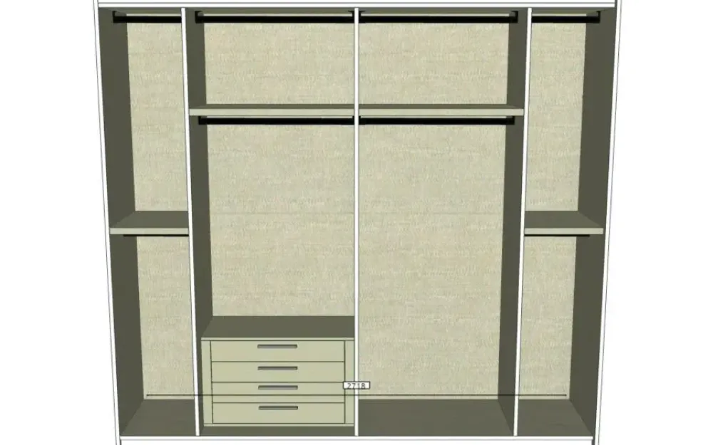 Armadio moderno Armadio a 2 ante scorrevoli mod glass di a PREZZO OUTLET -41%^S75 Best