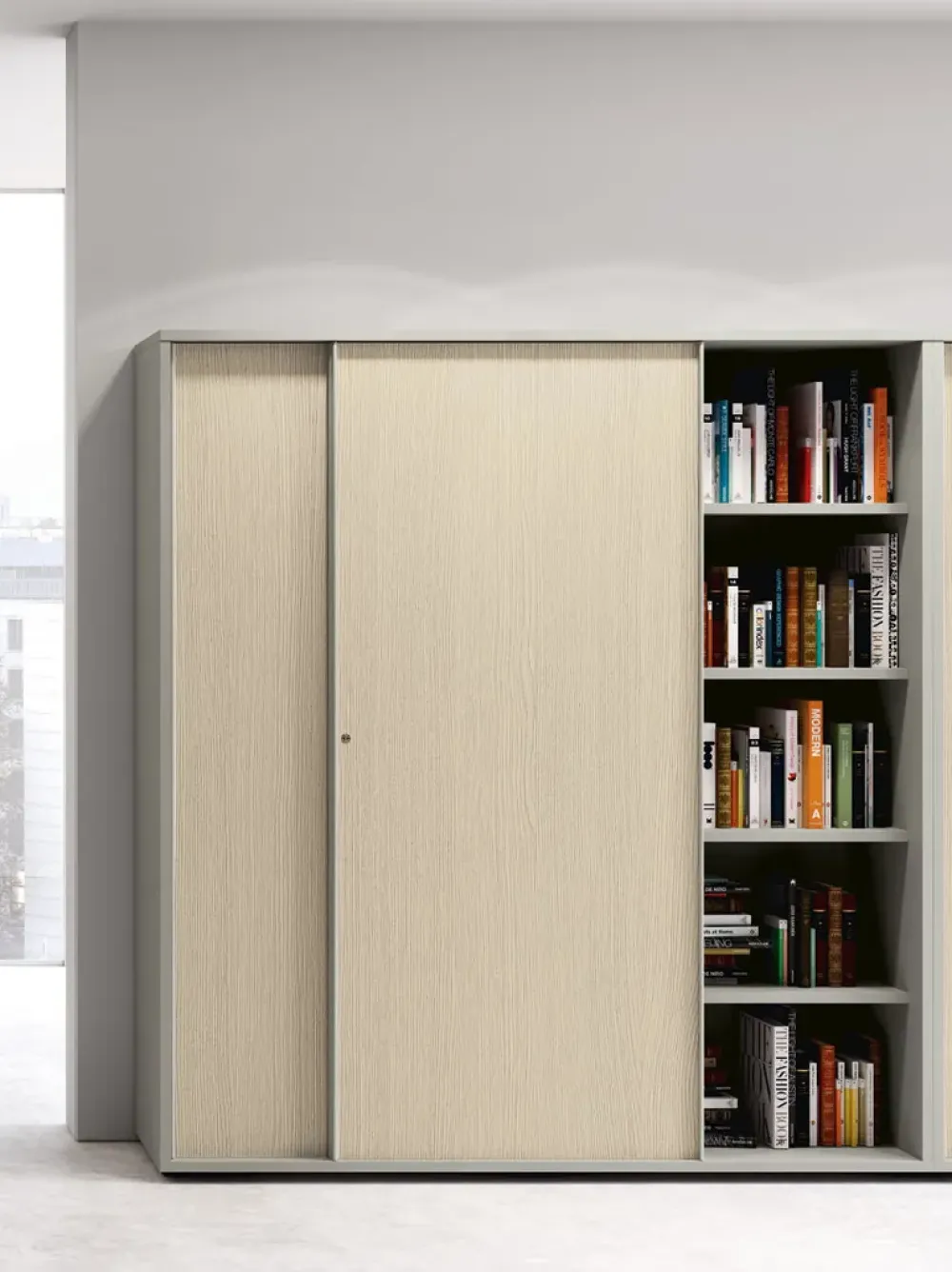 Clearance Armadio moderno Mobile alto con ante scorrevoli di a PREZZO OUTLET -40% Armadi