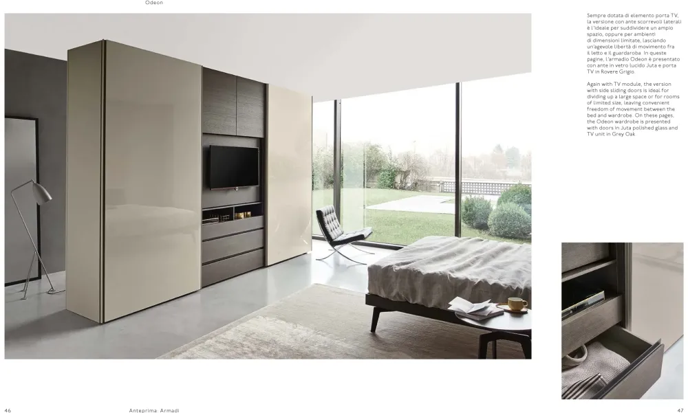 Clearance Armadio moderno Odeon PREZZI OUTLET Armadi