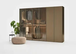 Online Armadio moderno Perry vetro + laccato  con un ribasso imperdibile Armadi