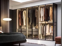 Online Armadio moderno Perry vetro + laccato  con un ribasso imperdibile Armadi