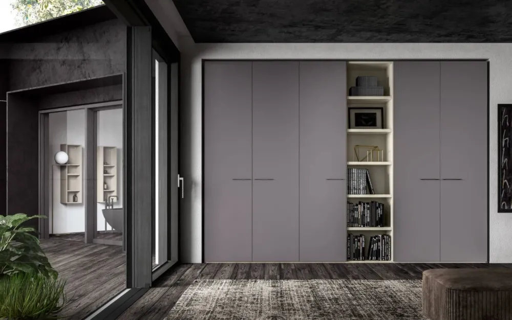 ZG Mobili Armadio Power 25 realizzato in laminato materico di scontato -40%- Armadi