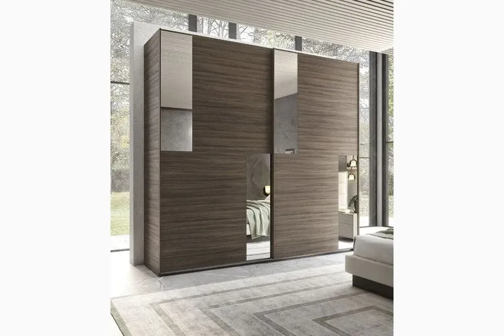 S75 Armadio scontato 53% modello Armadio mod. excelsior a 2 ante scorrevoli in promo-sconto del 50% di- Armadi