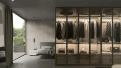 Hot Armadio Telaio vetro trasparente di A PREZZO SCONTATO 30% Armadi