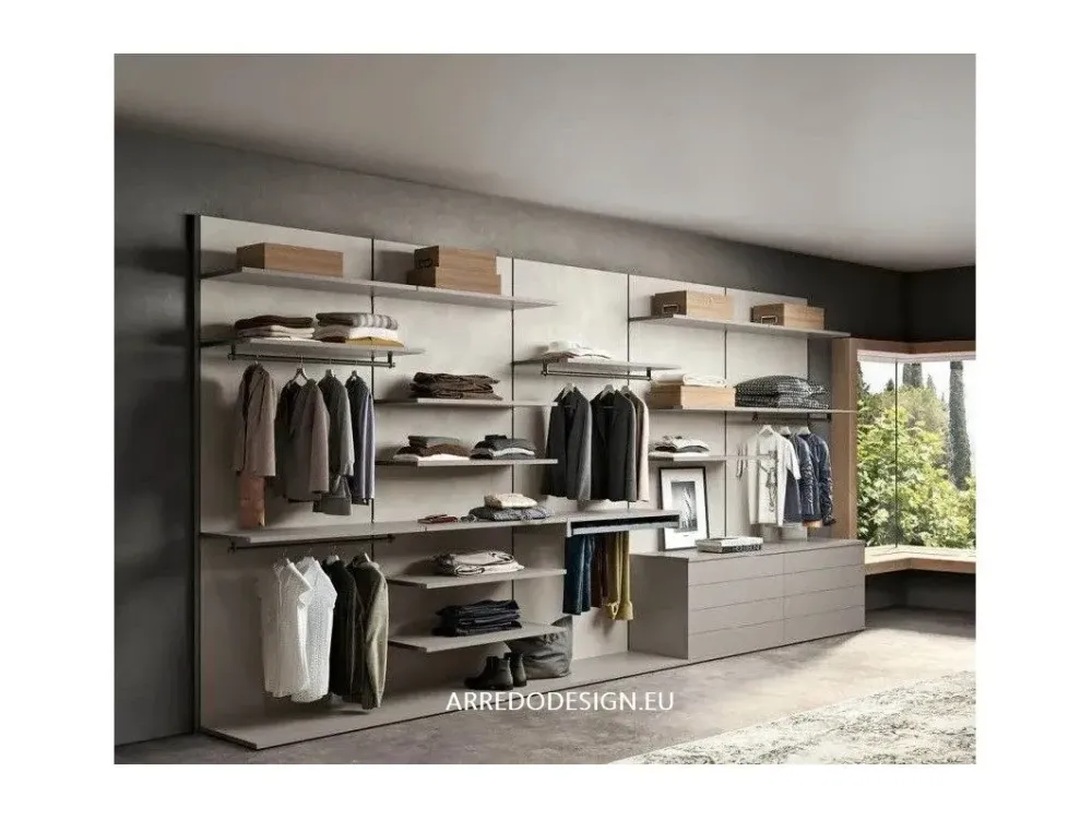 Armadio Z02 realizzato in laminato materico di scontato -40%^Artigianale Best