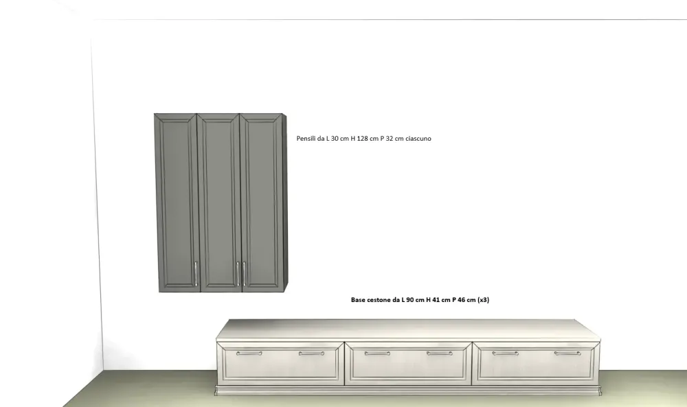 Febal Arreda il tuo soggiorno con il soggiorno completo Arcadia as 105 di . Laminato materico a prezzo Outlet.- Soggiorni Completi