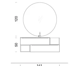 Compab Arredamento bagno: mobile B201 a prezzi outlet- Mobili Bagno Sospeso