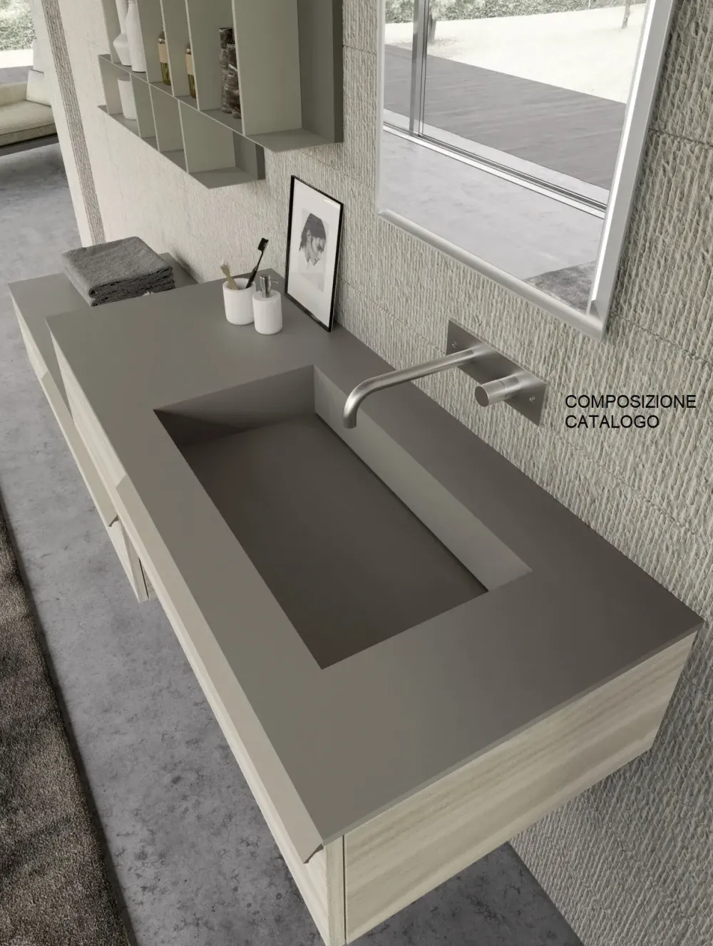 Baxar Arredamento bagno: mobile M system in Offerta Outlet- Mobili Bagno Sospeso