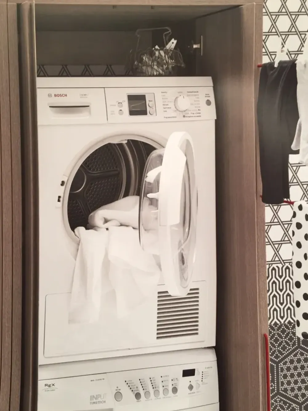 Arredamento bagno: mobile Colonna porta lavatrice - asciugatrice in Offerta Outlet^Birex Sale