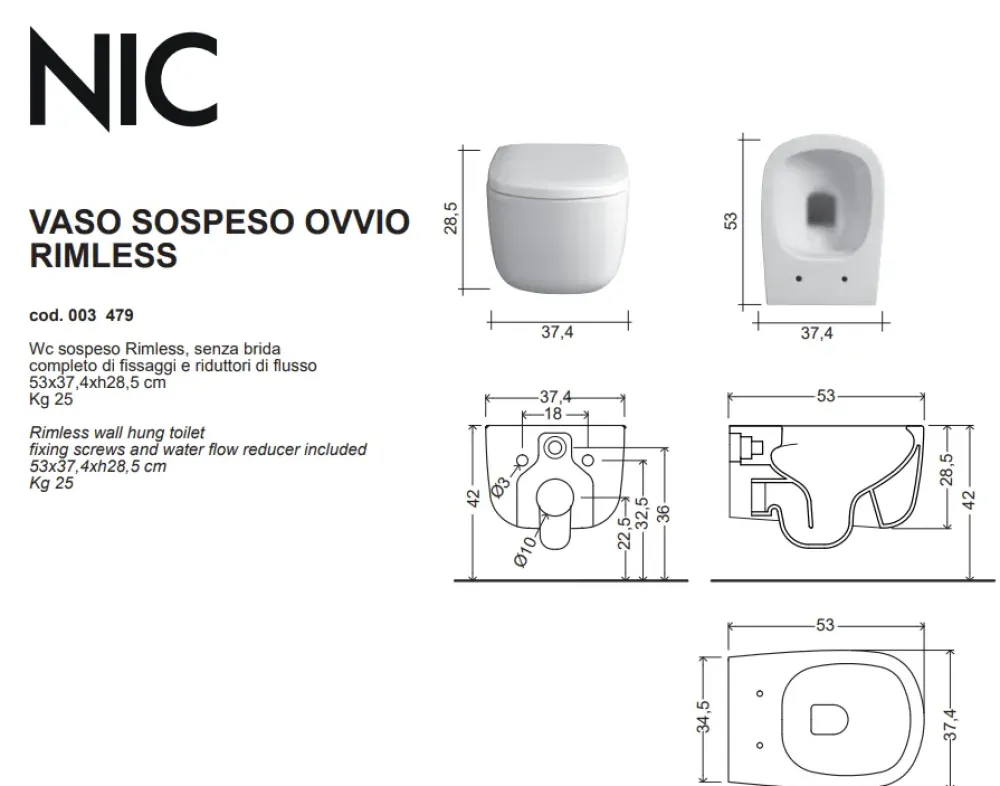Online Arredamento bagno: mobile Nic design ovvio wc sospeso 003479067 + sedile verde 005437067 salvia opaco nuovo e imballato con forte sconto Mobili Bagno Sospeso