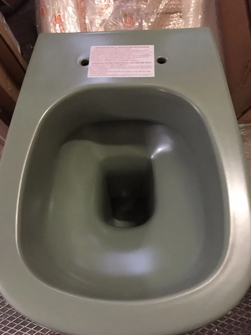 Online Arredamento bagno: mobile Nic design ovvio wc sospeso 003479067 + sedile verde 005437067 salvia opaco nuovo e imballato con forte sconto Mobili Bagno Sospeso