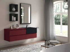 Sale Arredamento bagno: mobile Composizione 4 a prezzi outlet Mobili Bagno Sospeso