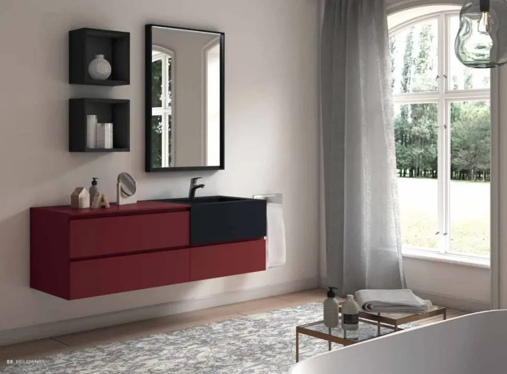Sale Arredamento bagno: mobile Composizione 4 a prezzi outlet Mobili Bagno Sospeso