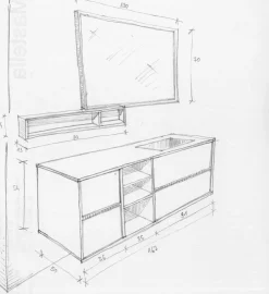 New Arredamento bagno: mobile Talent next 01 con forte sconto Mobili Bagno Sospeso