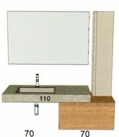 Outlet Arredamento bagno: mobile Composizione 109 bagno a prezzi outlet Mobili Bagno Sospeso