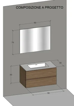 Best Arredamento bagno: mobile M1 system in Offerta Outlet Mobili Bagno Sospeso