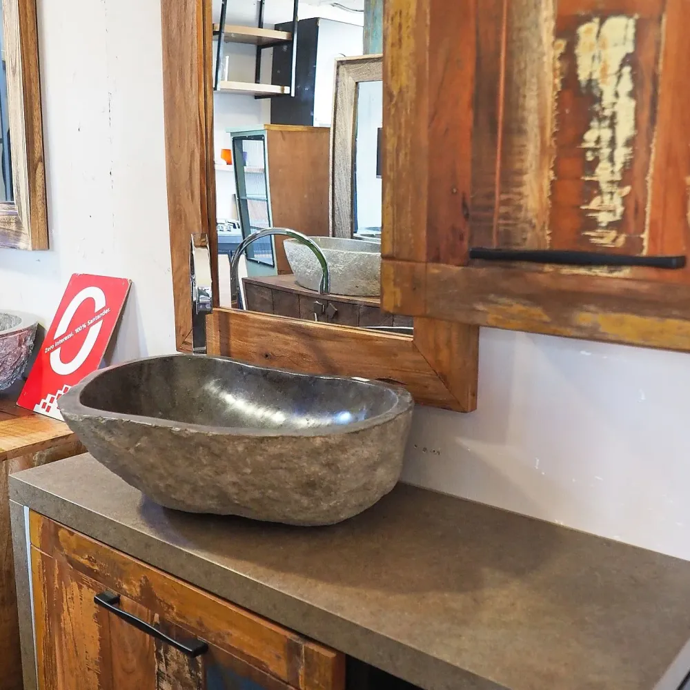 Hot Arredamento bagno: mobile Nuovi mondi cucine Mobile bagno etno recicle vintage a prezzi outlet Mobili Bagno A Terra