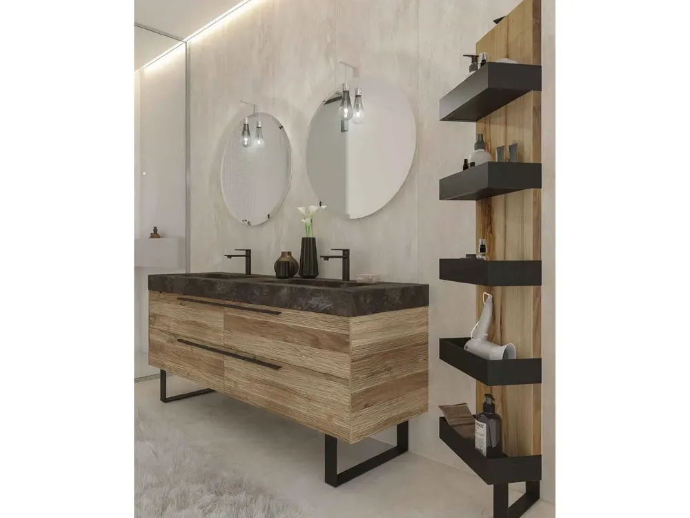 Legnobagno Arredamento bagno: mobile L04 a prezzo Outlet- Mobili Bagno A Terra