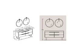 Legnobagno Arredamento bagno: mobile L04 a prezzo Outlet- Mobili Bagno A Terra