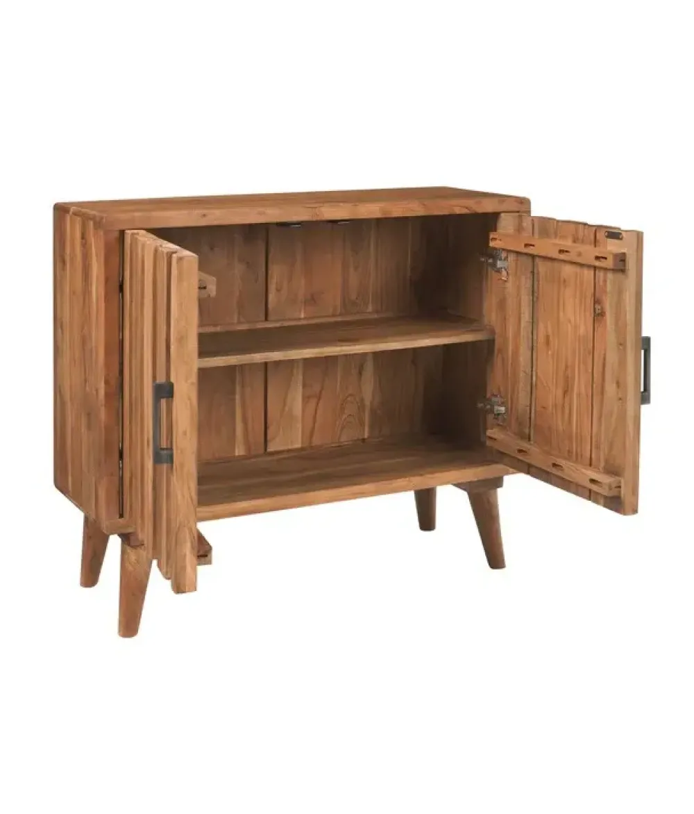 Outlet Etnico Arredamento bagno: mobile Credenza lines 2 ante in Offerta Outlet- Mobili Bagno A Terra