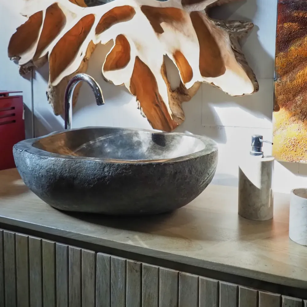 Arredamento bagno: mobile Mobile bagno oval in vero legno a prezzo scontato^Nuovi Mondi Collection Hot