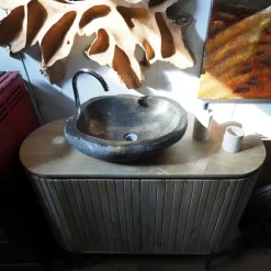 Arredamento bagno: mobile Mobile bagno oval in vero legno a prezzo scontato^Nuovi Mondi Collection Hot