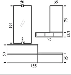 Compab Arredamento bagno moderno: mobile bagno sospeso in offerta- Mobili Bagno Sospeso