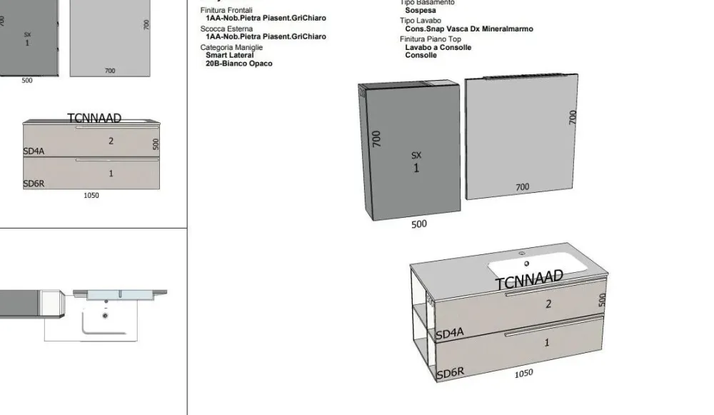 ARREDO BAGNO : mobile SCONTATO in OFFERTA OUTLET - 45%^Baxar Discount